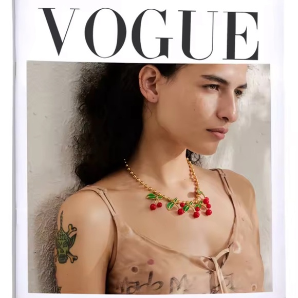 Cherry La Cherie 18K Gold Stainless Steel Waterproof Necklace - Picture 9 of 17